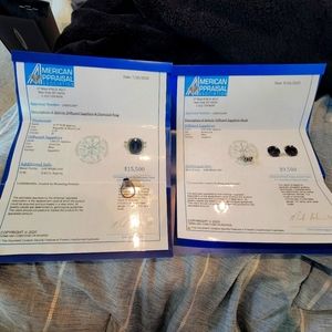 Huuuuuuuugeee diamond sapphire set with appraisals!